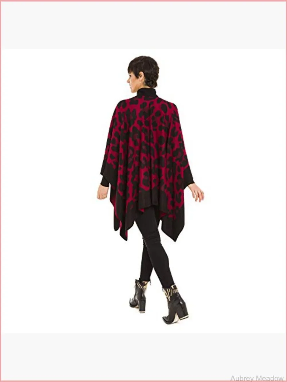 Open Front Poncho Shawl Wrap Cardigan Sweater Ruana Cape